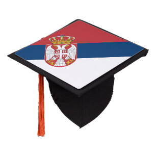 Toque De Diplômé Drapeau de la Serbie