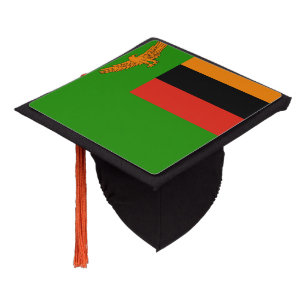 Toque De Diplômé Drapeau de la Zambie