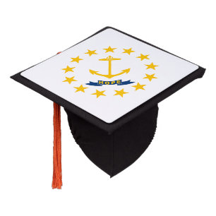 Toque De Diplômé Drapeau de l'État de Rhode Island