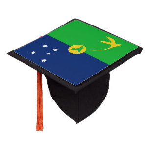 Toque De Diplômé Drapeau de l'île Christmas