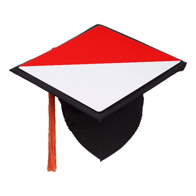 Toque De Diplômé Drapeau de l'Indonésie (Incliné)