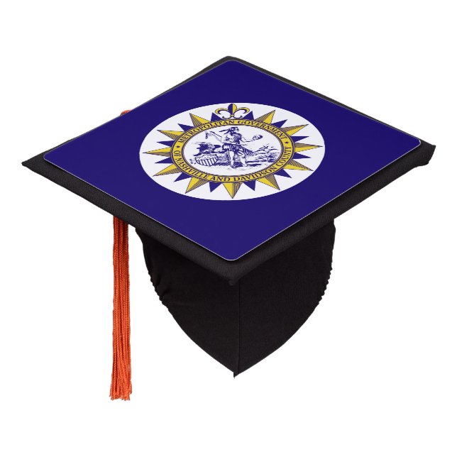 Toque De Diplômé Drapeau de Nashville, Tennessee Graduation Cap Top (Incliné)