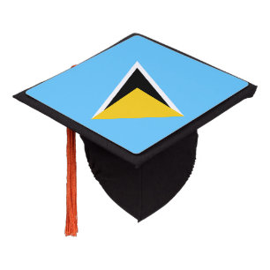 Toque De Diplômé Drapeau de Sainte-Lucie