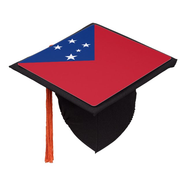 Toque De Diplômé Drapeau de Samoa (Incliné)