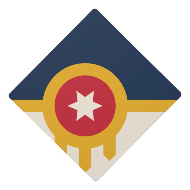 Toque De Diplômé Drapeau de Tulsa, Oklahoma (Devant)