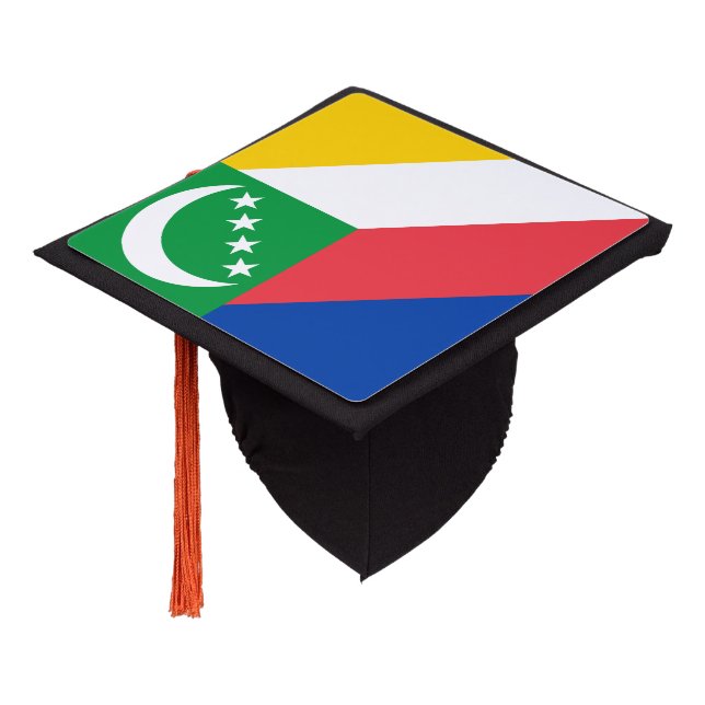 Toque De Diplômé Drapeau des Comores (Incliné)