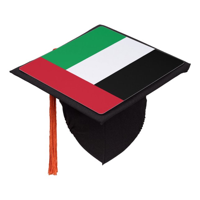 Toque De Diplômé Drapeau des Emirats Arabes Unis (Incliné)