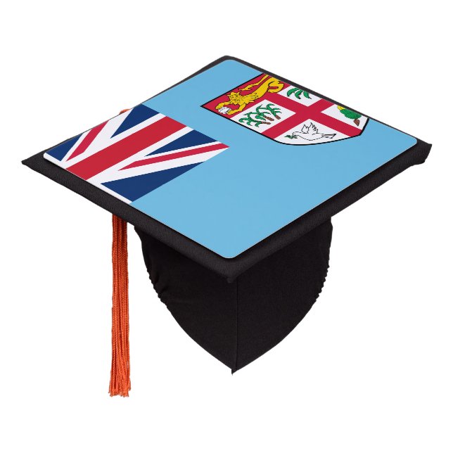Toque De Diplômé Drapeau des Fidji (Incliné)