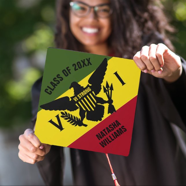 Toque De Diplômé Drapeau des îles Vierges américaines, Classe de, R (Créateur téléchargé)