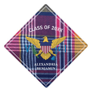 Toque De Diplômé Drapeau des îles Vierges américaines diplômé d