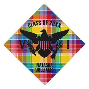 Toque De Diplômé Drapeau des îles Vierges américaines (Noir), Class