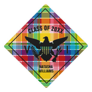 Toque De Diplômé Drapeau des îles Vierges américaines (Noir), Madra