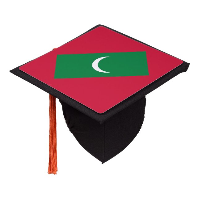 Toque De Diplômé Drapeau des Maldives (Incliné)
