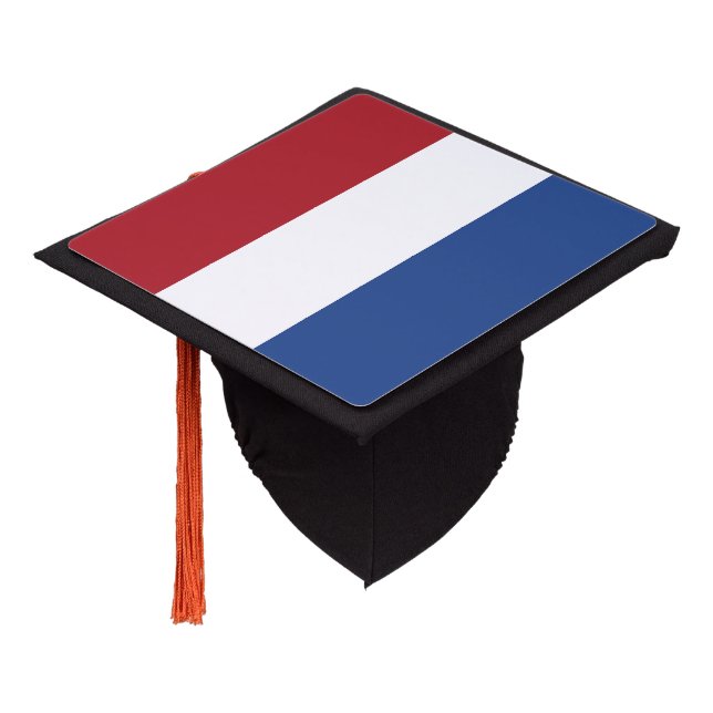Toque De Diplômé Drapeau des Pays-Bas (Incliné)