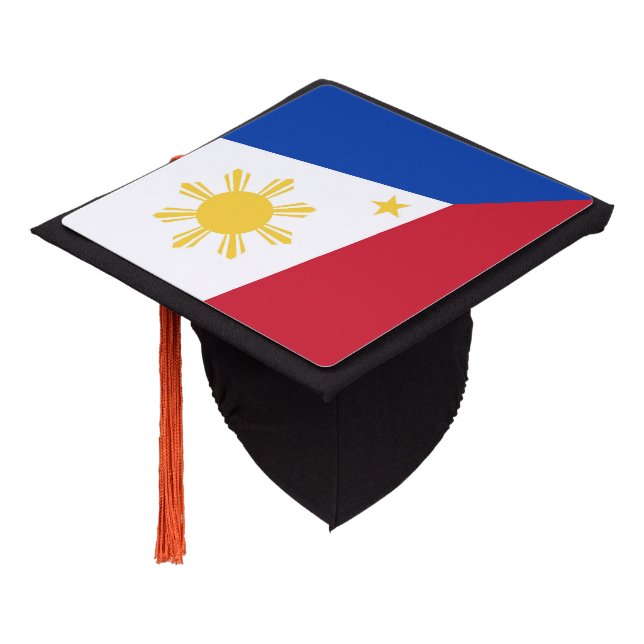 Toque De Diplômé drapeau des Philippines (Incliné)