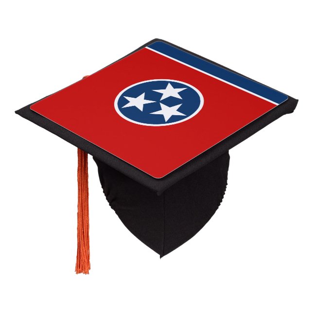 Toque De Diplômé Drapeau d'état du Tennessee (Incliné)
