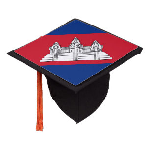 Toque De Diplômé drapeau du Cambodge