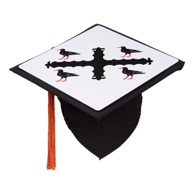 Toque De Diplômé Drapeau du Flintshire  (Modifier) (Incliné)