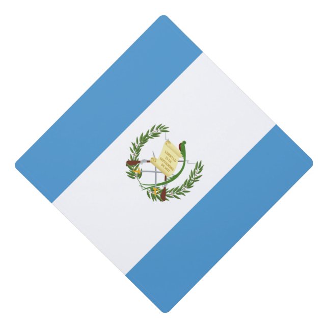 Toque De Diplômé Drapeau du Guatemala  (Devant)