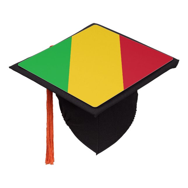 Toque De Diplômé Drapeau du Mali (Incliné)