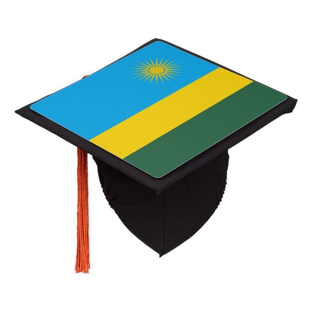 Toque De Diplômé Drapeau du Rwanda (Incliné)