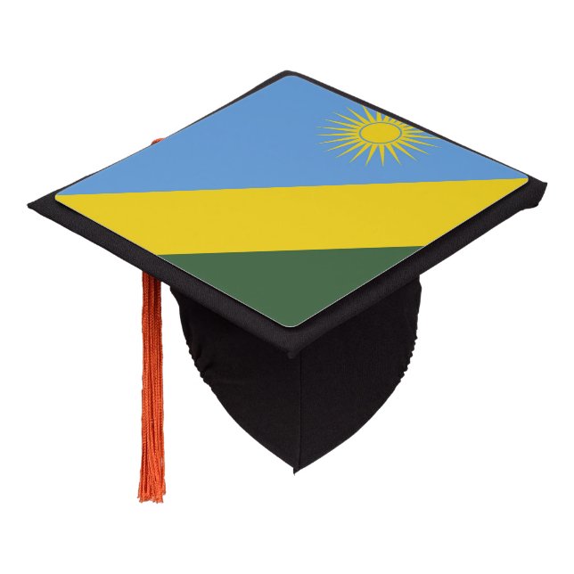 Toque De Diplômé Drapeau du Rwanda (Incliné)