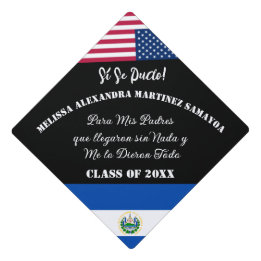 Toque De Diplômé Drapeau du Salvador et drapeau des États-Unis Cita