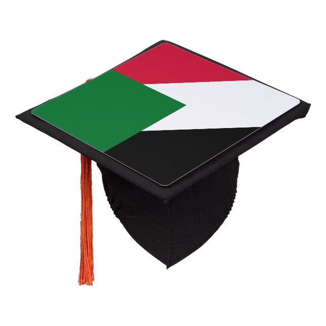 Toque De Diplômé Drapeau du Soudan (Incliné)