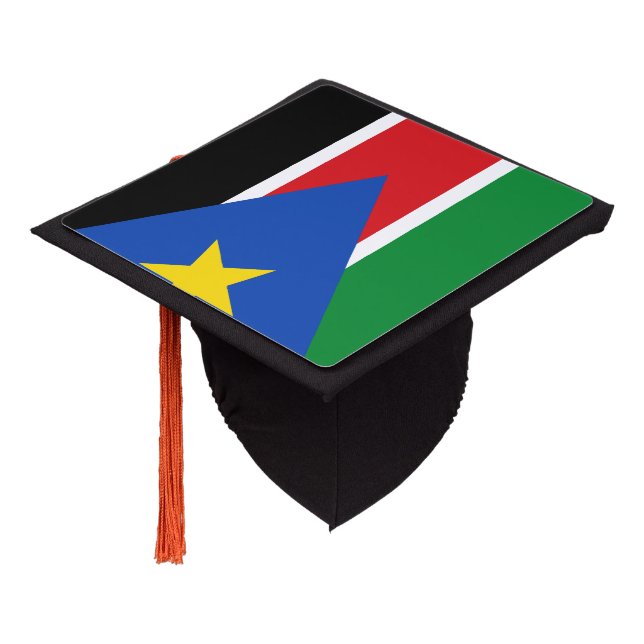 Toque De Diplômé Drapeau du sud du Soudan (Incliné)