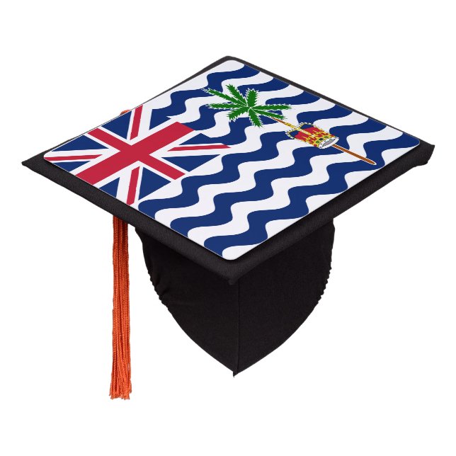 Toque De Diplômé Drapeau du Territoire britannique de l'océan Indie (Incliné)