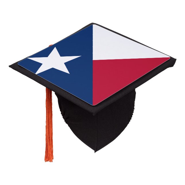 Toque De Diplômé Drapeau du Texas, drapeau de l'État américain (Incliné)