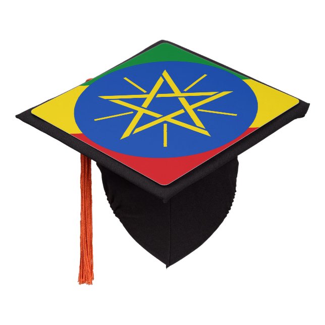 Toque De Diplômé Drapeau éthiopien (Incliné)