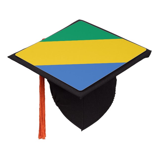 Toque De Diplômé Drapeau Gabon (Incliné)