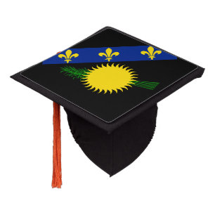 Toque De Diplômé Drapeau gaudeloupéen capuchon de graduation