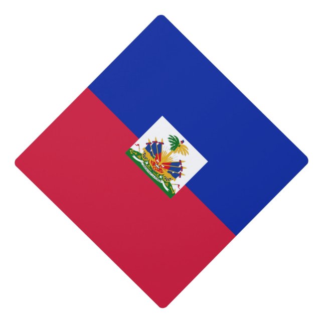 Toque De Diplômé Drapeau Haïti  (Devant)