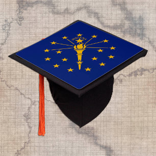 Toque De Diplômé Drapeau Indiana & Indiana, Étudiants /Casquette un