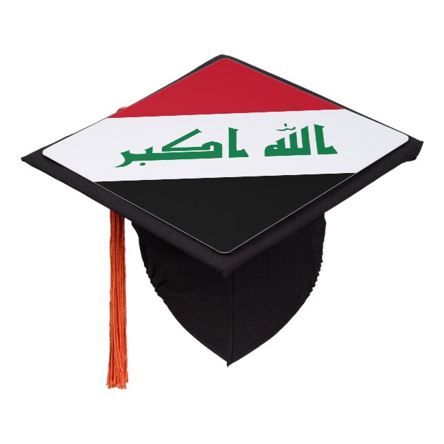 Toque De Diplômé Drapeau Iraq (Incliné)