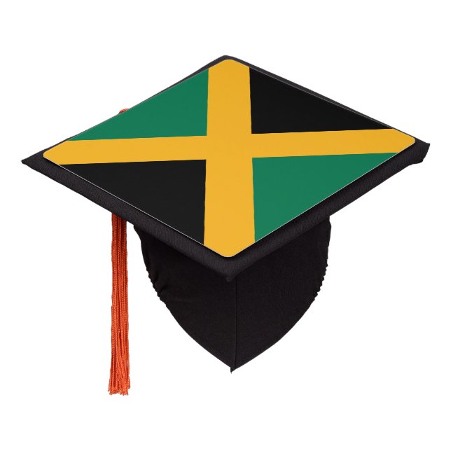 Toque De Diplômé Drapeau Jamaïque (Incliné)