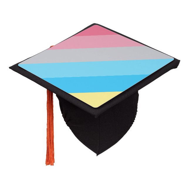 Toque De Diplômé Drapeau LGBTQ Genderflux Pride (Incliné)