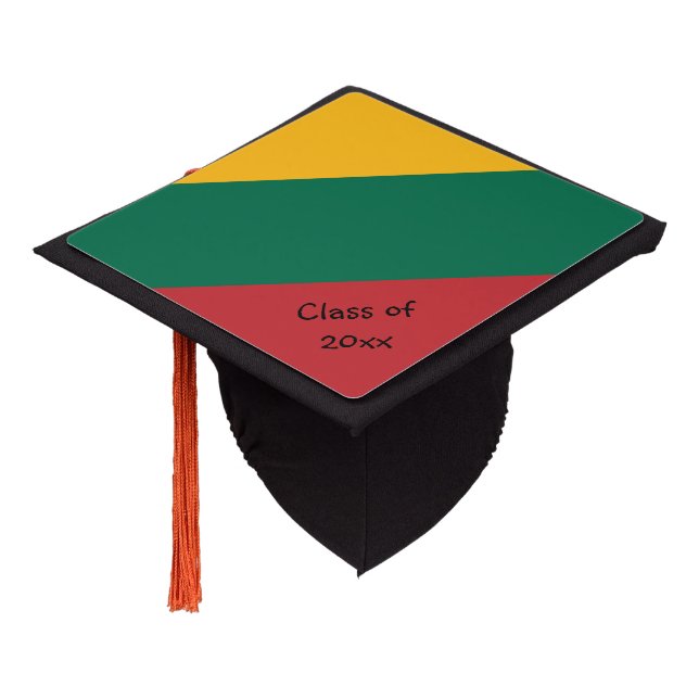 Toque De Diplômé Drapeau lituanien - Étudiants/Université (Incliné)