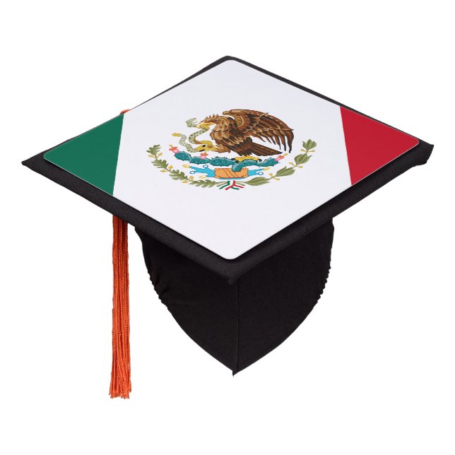Toque De Diplômé Drapeau mexicain - Drapeau mexicain (Incliné)