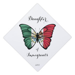 Toque De Diplômé Drapeau Mexicain fille d'un immigrant