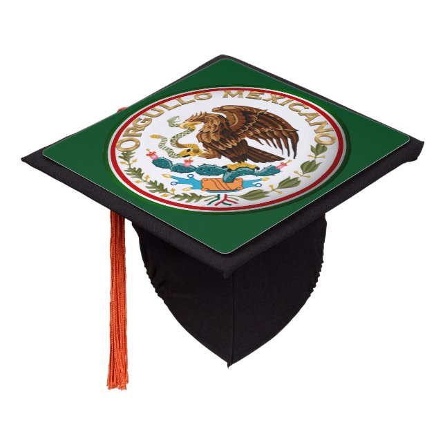 Toque De Diplômé Drapeau mexicain Orgullo Mexicano (Incliné)