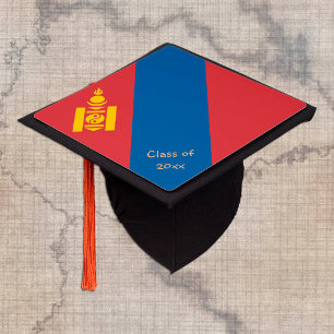 Toque De Diplômé Drapeau Mongolie & Mongolie - Étudiants / Universi