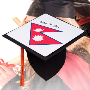 Toque De Diplômé Drapeau népalais, casquettes étudiants, Népal