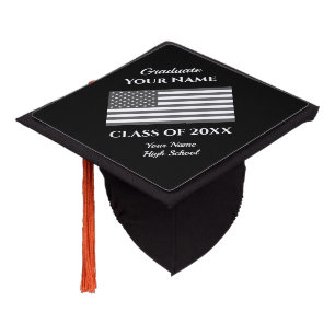 Toque De Diplômé Drapeau patriotique américain Classe de nom person