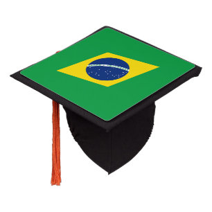 Toque De Diplômé Drapeau patriotique du Brésil