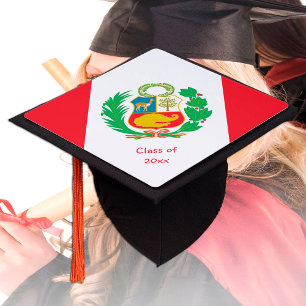 Toque De Diplômé Drapeau péruvien & Pérou - Étudiants / Université