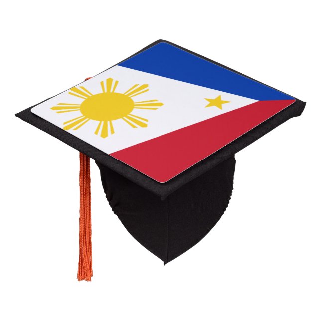 Toque De Diplômé Drapeau philippin (Incliné)