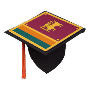 Toque De Diplômé Drapeau Sri Lanka